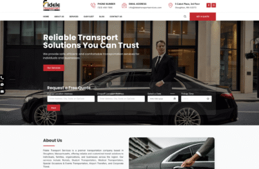 Fidele Transport Services  <br/> Website Design